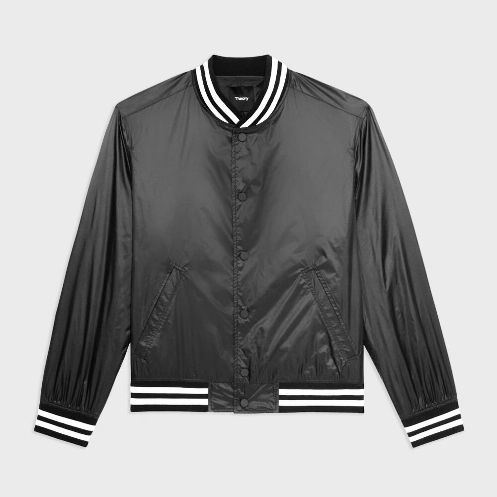 NWT Theory Varsity Jacket in Recycled Nylon